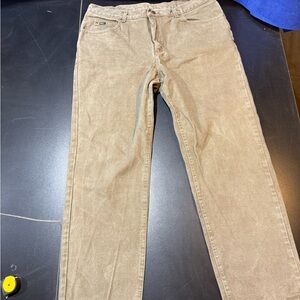 Lee | Khaki Twill Straight Leg Pants | Vintage Relaxed Fit